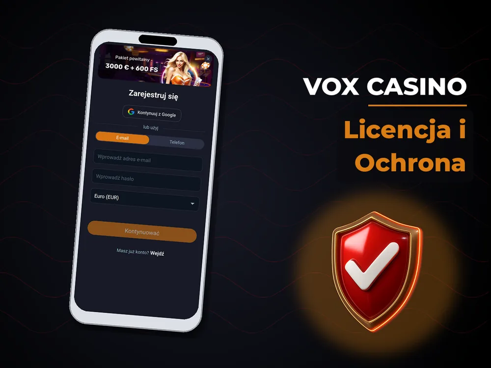 vox casino - Licencja i Ochrona