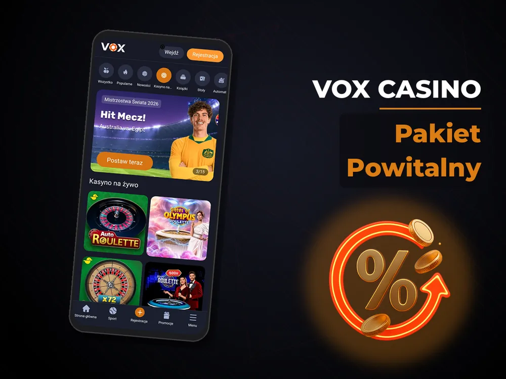 vox casino - Pakiet Powitalny