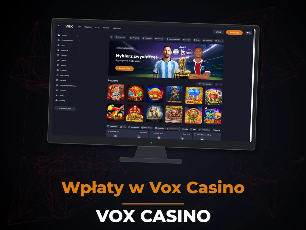 vox casino - Wpłaty w Vox Casino