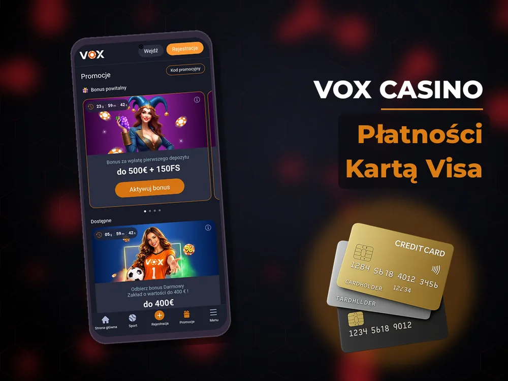 vox casino - Płatności Kartą Visa