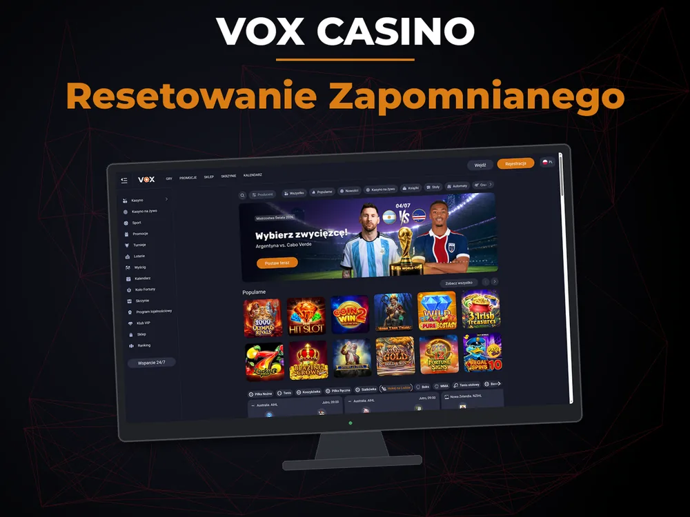vox casino - Resetowanie Zapomnianego