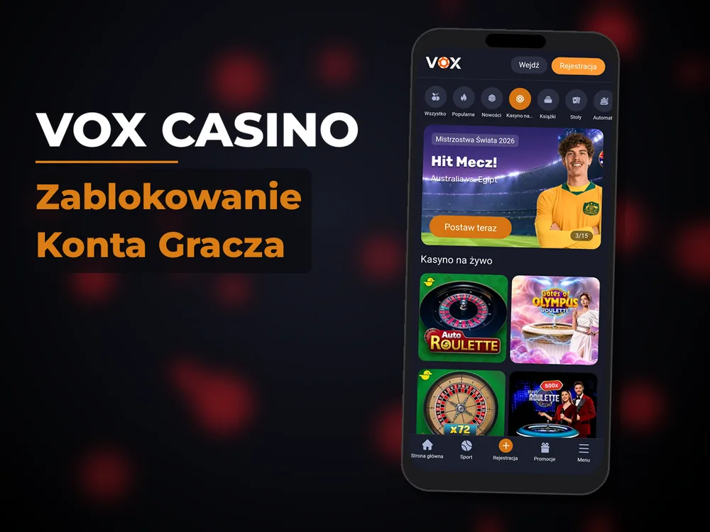 vox casino - Zablokowanie Konta Gracza