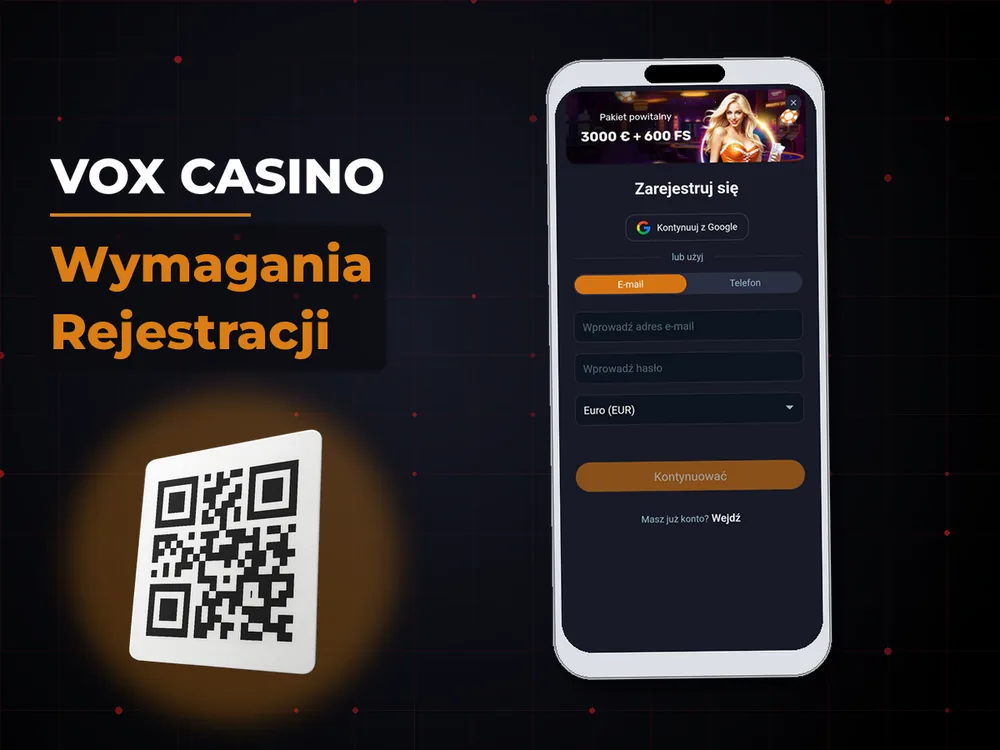 vox casino - Wymagania Rejestracji