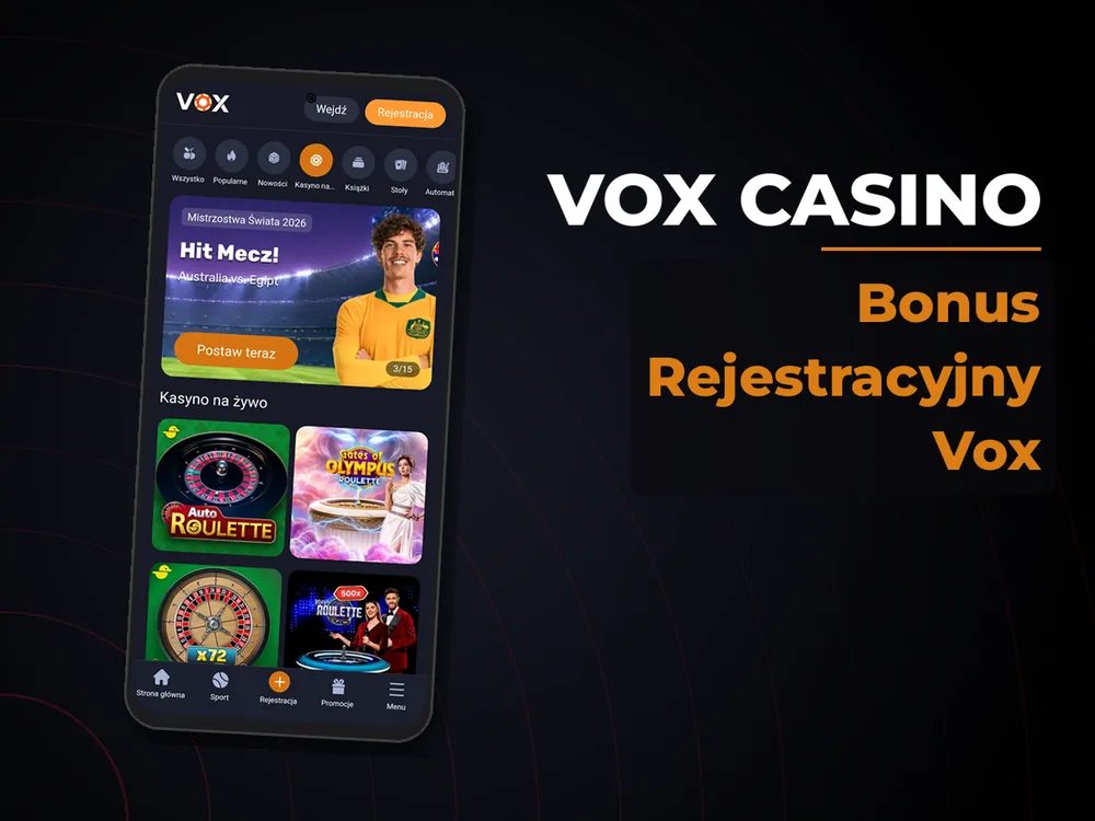 vox casino - Bonus Rejestracyjny Vox