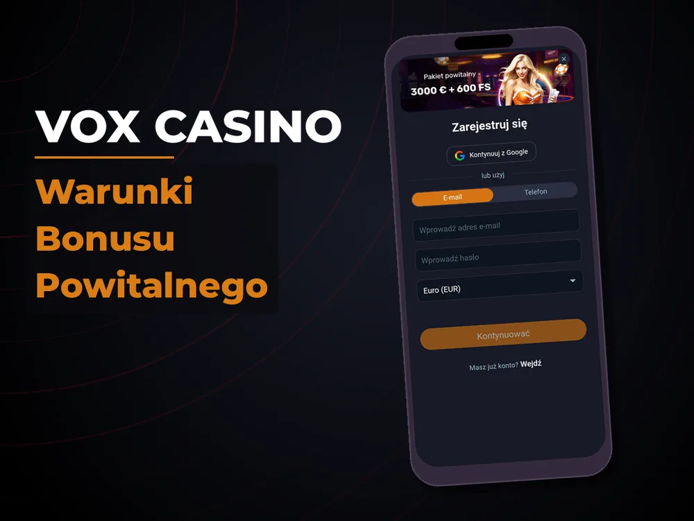 vox casino - Warunki Bonusu Powitalnego