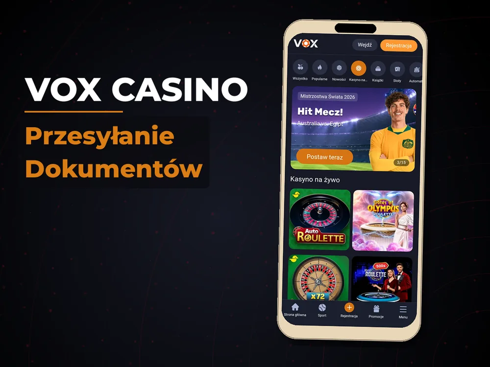 vox casino - Przesyłanie Dokumentów