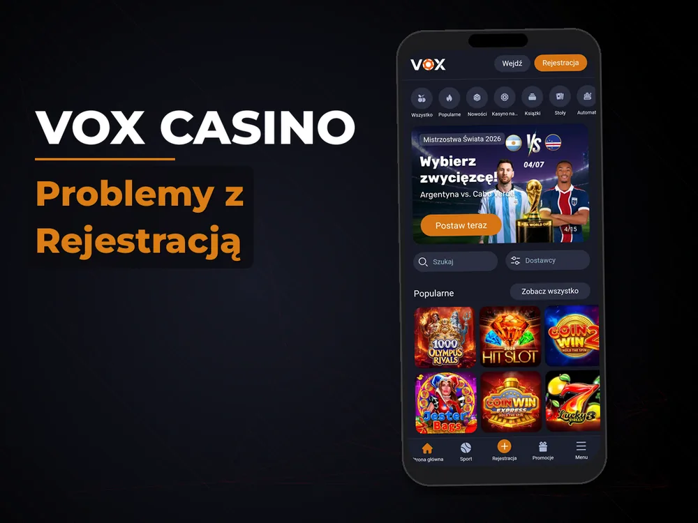 vox casino - Problemy z Rejestracją