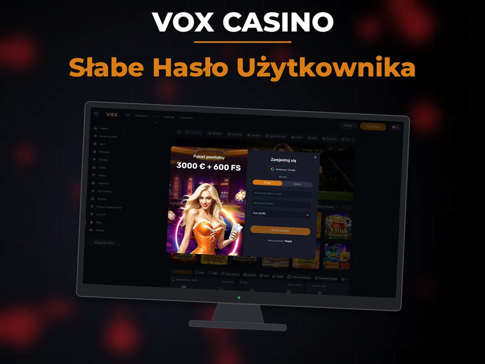 vox casino - Słabe Hasło Użytkownika