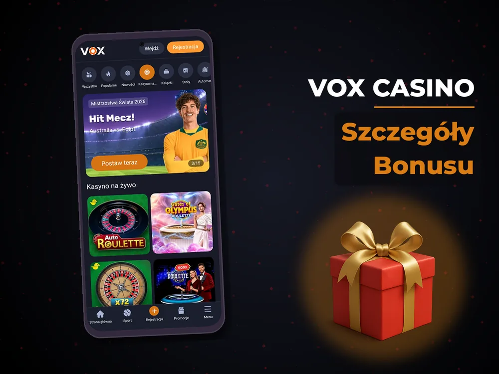 vox casino - Szczegóły Bonusu