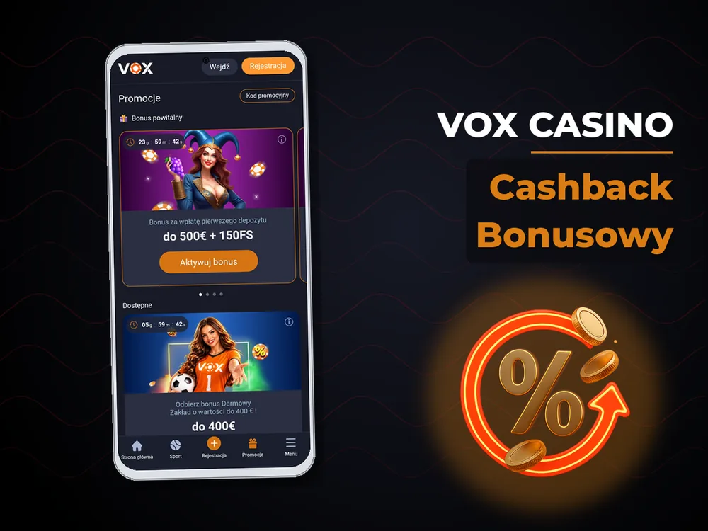 vox casino - Cashback Bonusowy