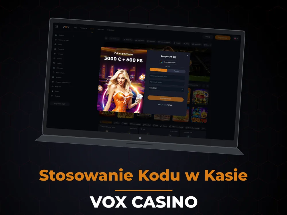 vox casino - Stosowanie Kodu w Kasie