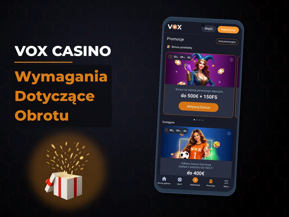 vox casino - Wymagania Dotyczące Obrotu