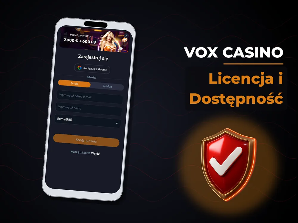 vox casino - Licencja i Dostępność