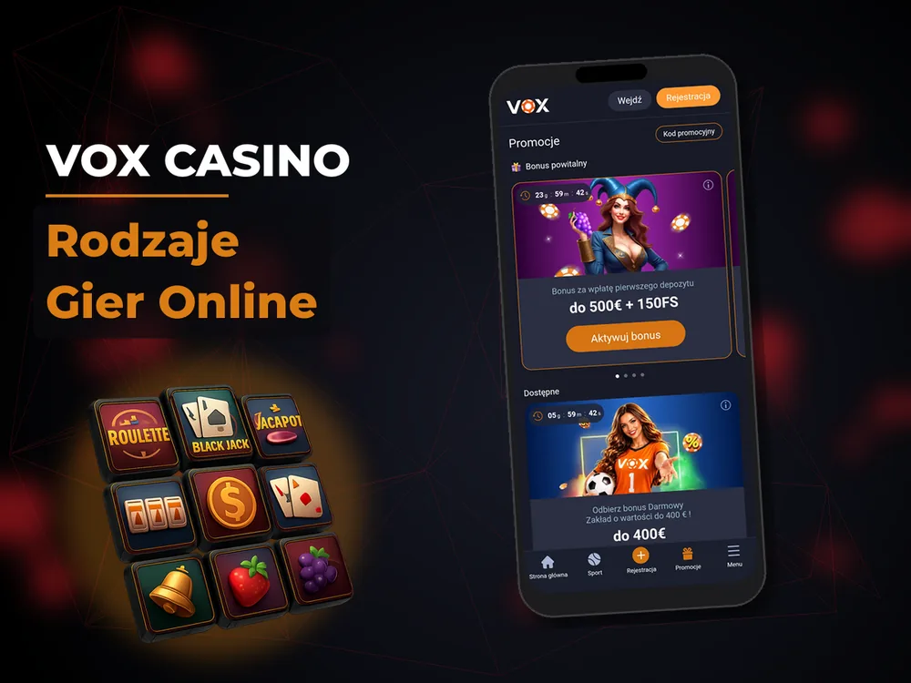 vox casino - Rodzaje Gier Online