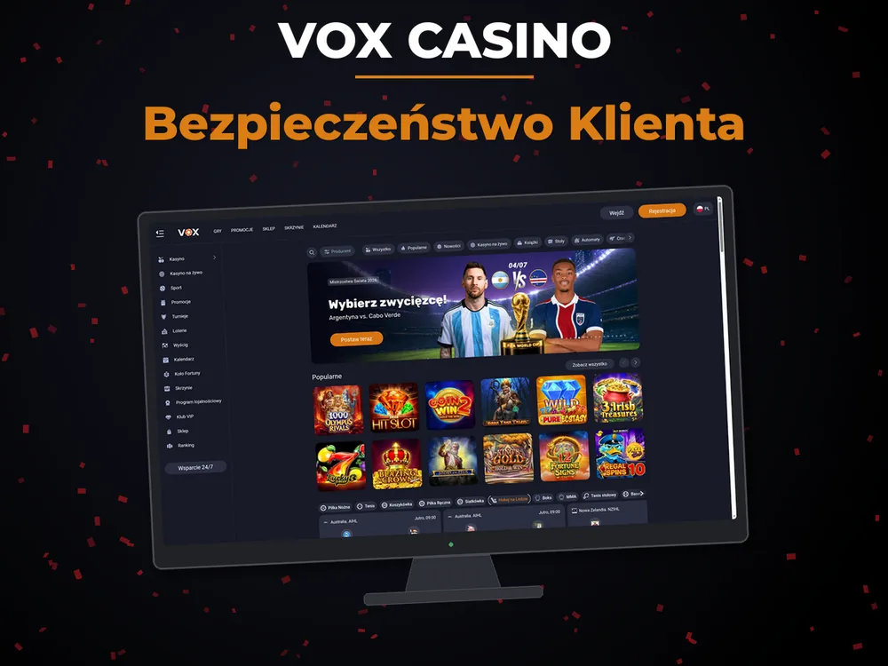 vox casino - Bezpieczeństwo Klienta