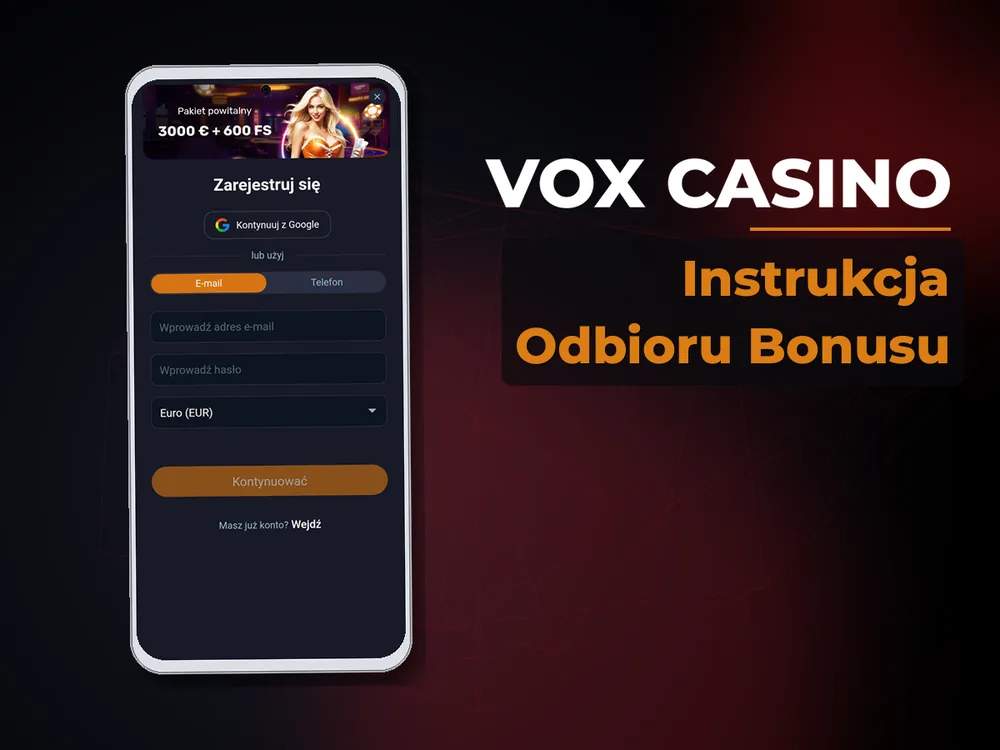vox casino - Instrukcja Odbioru Bonusu