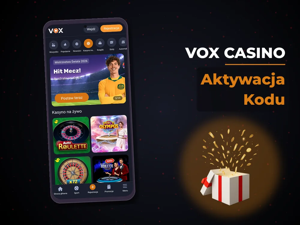 vox casino - Aktywacja Kodu