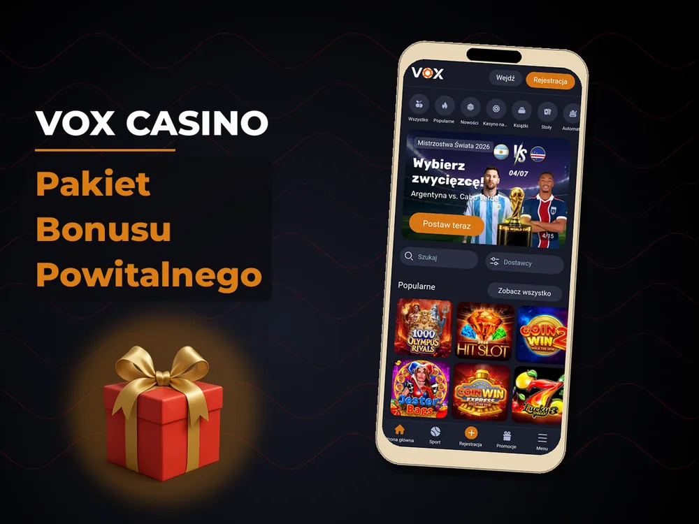 vox casino - Pakiet Bonusu Powitalnego