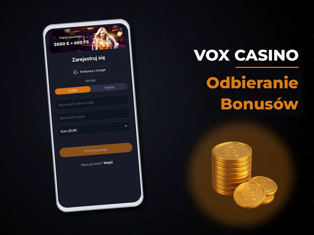 vox casino - Odbieranie Bonusów
