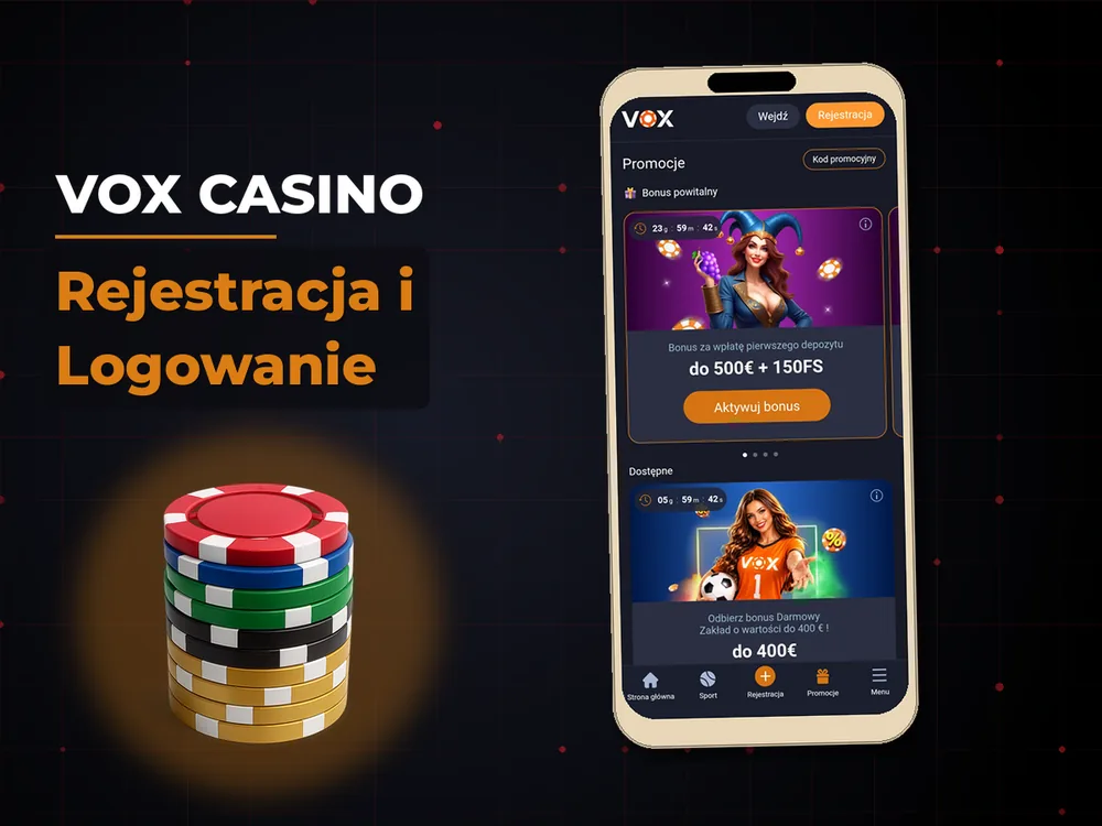 vox casino - Rejestracja i Logowanie