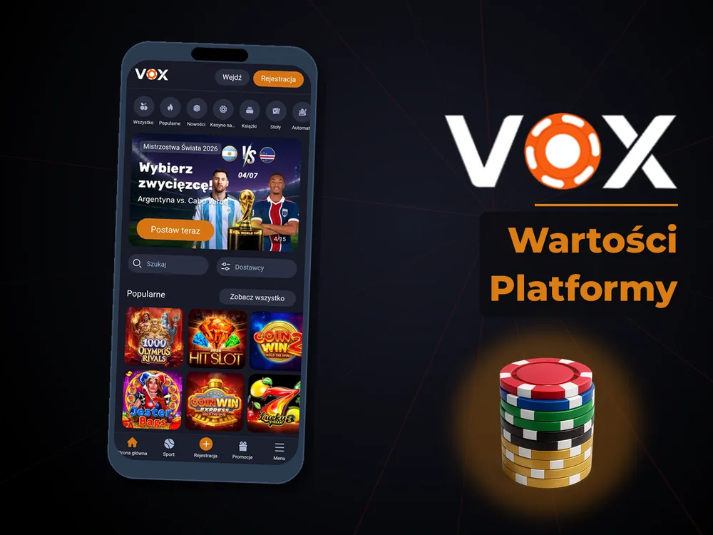 vox casino - Wartości Platformy