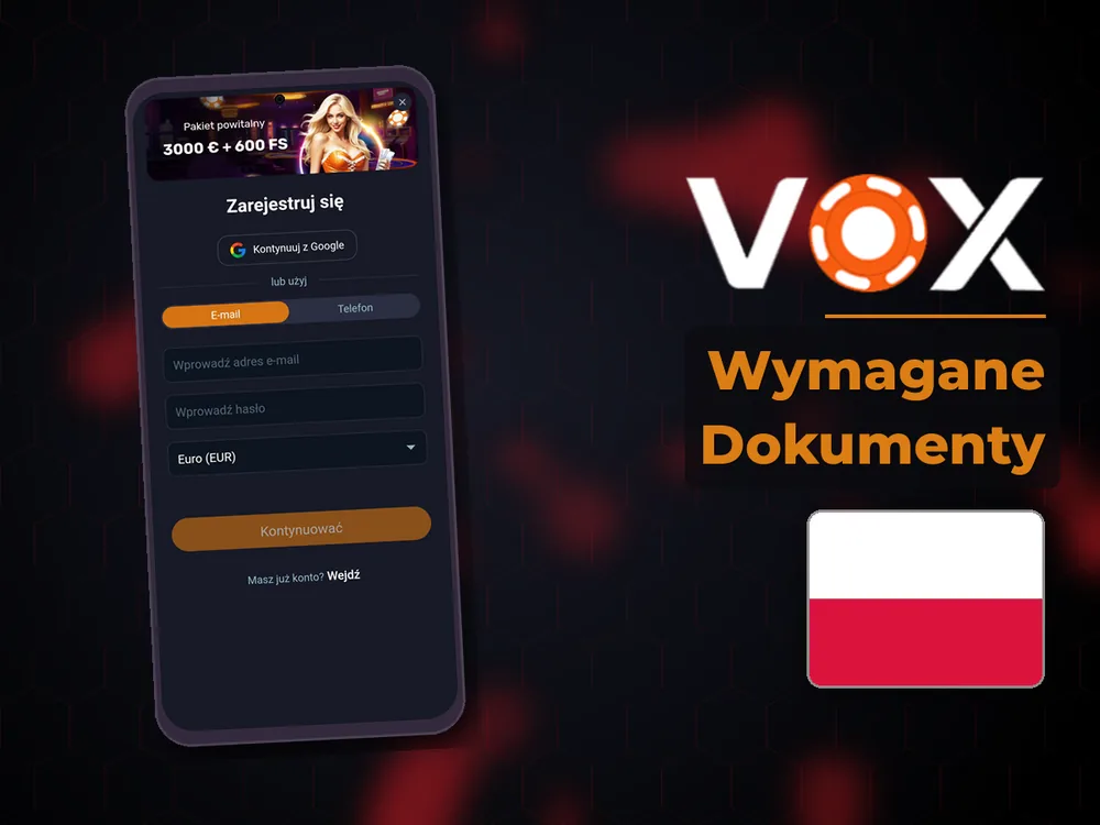 vox casino - Wymagane Dokumenty