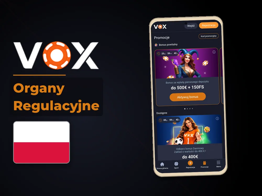 vox casino - Organy Regulacyjne