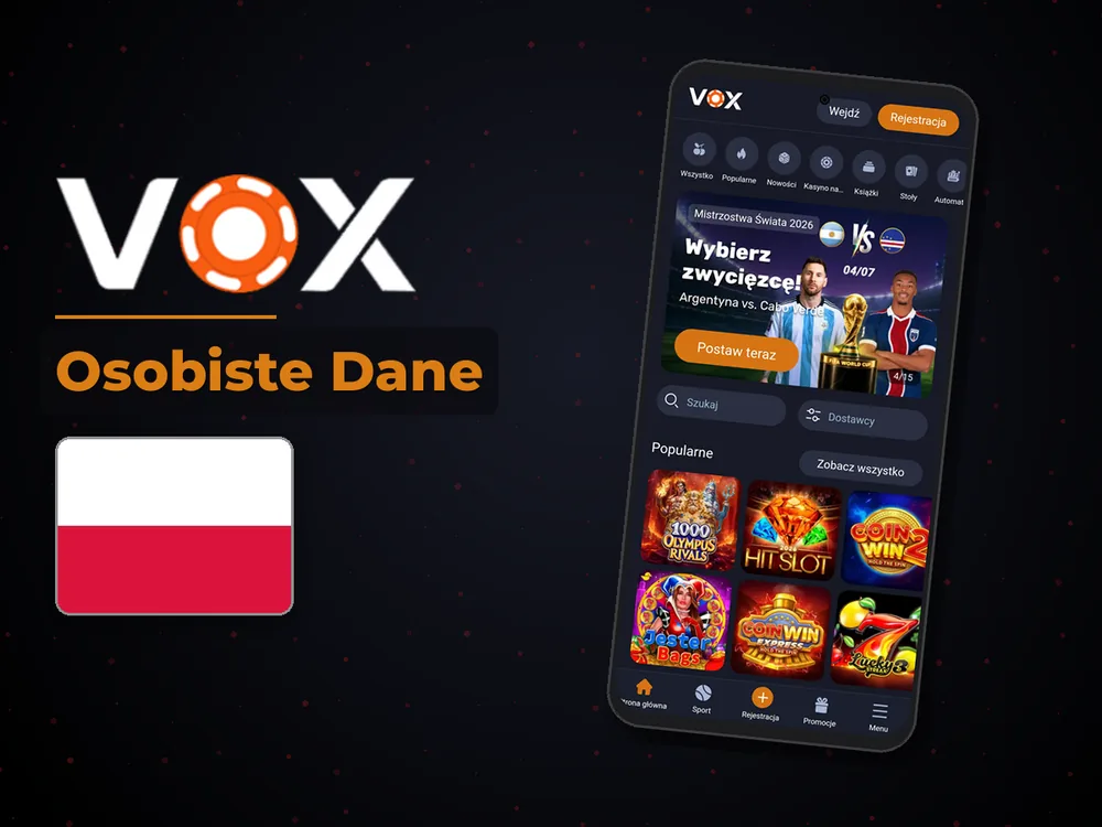 vox casino - Osobiste Dane