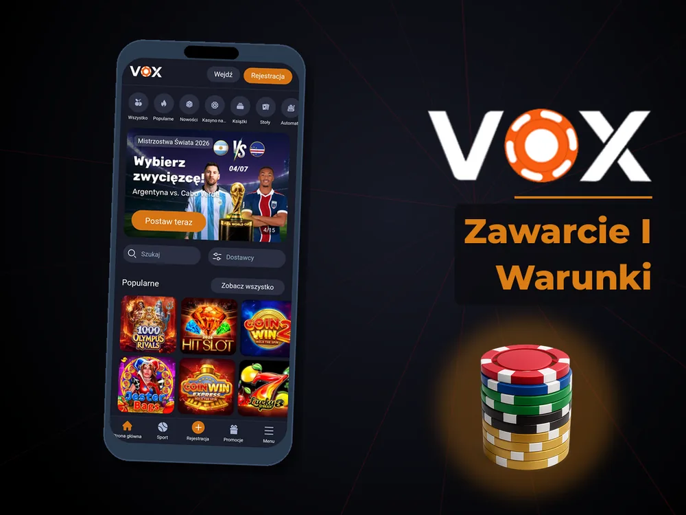 vox casino - Zawarcie I Warunki