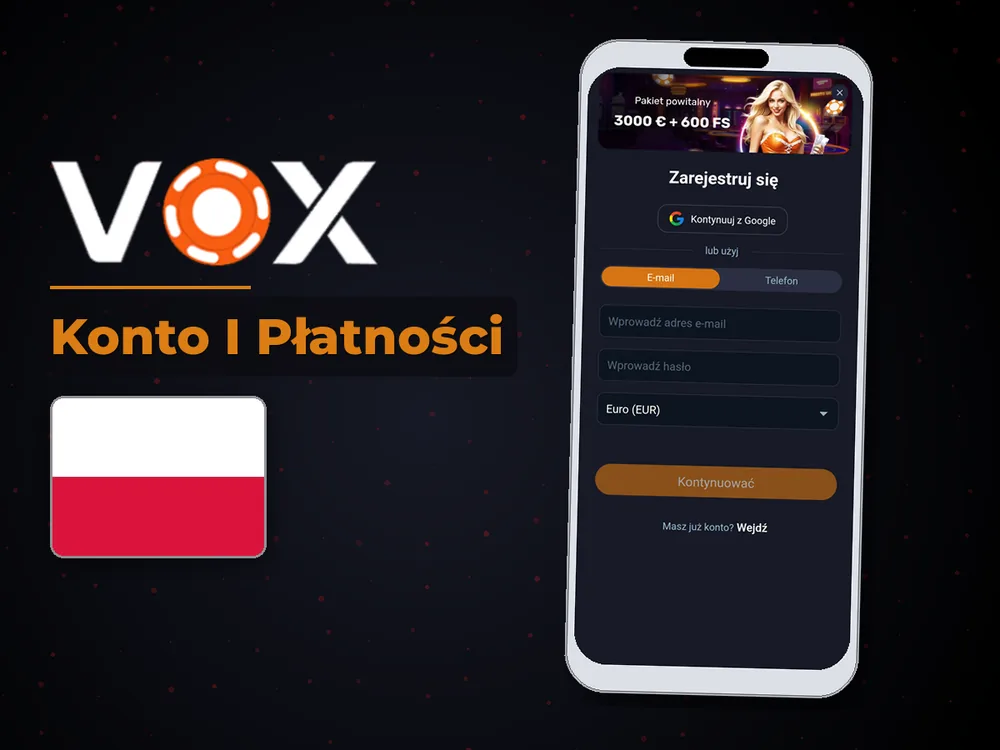 vox casino - Konto I Płatności