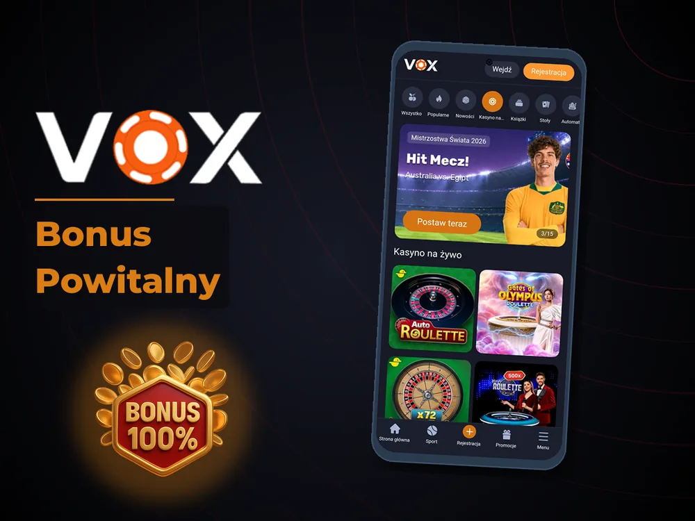 vox casino - Bonus Powitalny