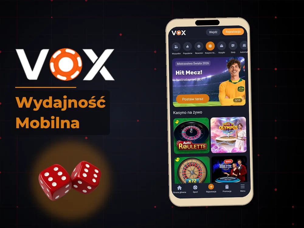 vox casino - Wydajność Mobilna