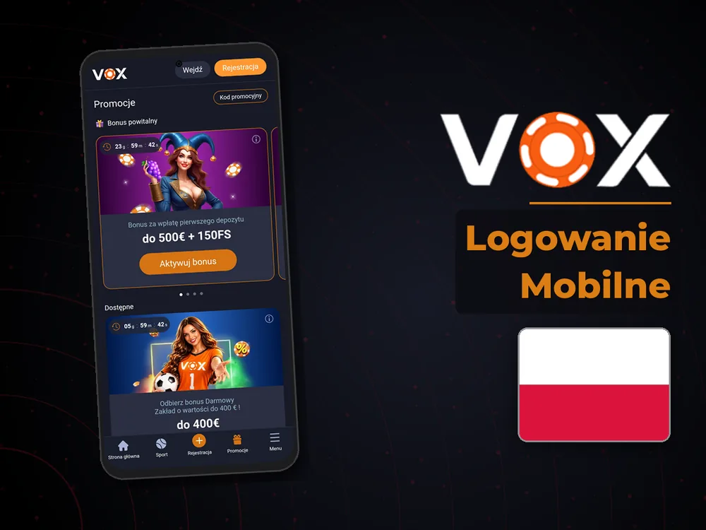 vox casino - Logowanie Mobilne