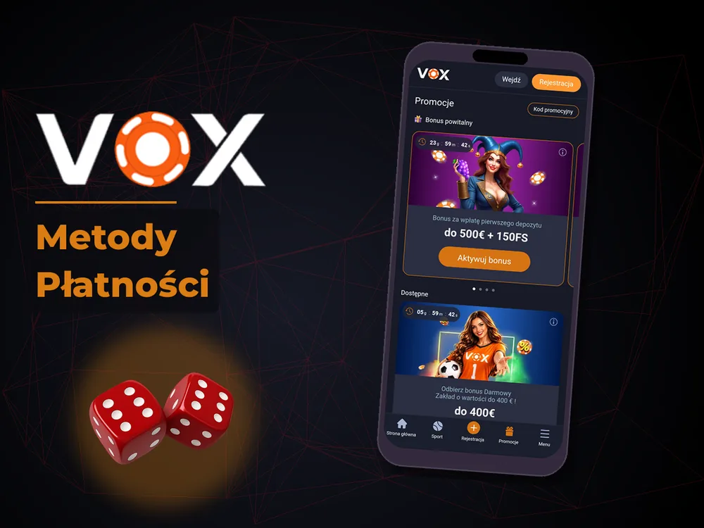 vox casino - Metody Płatności