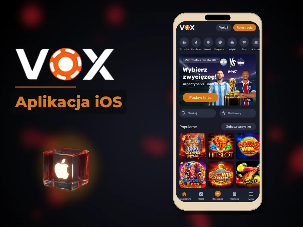 vox casino - Aplikacja iOS