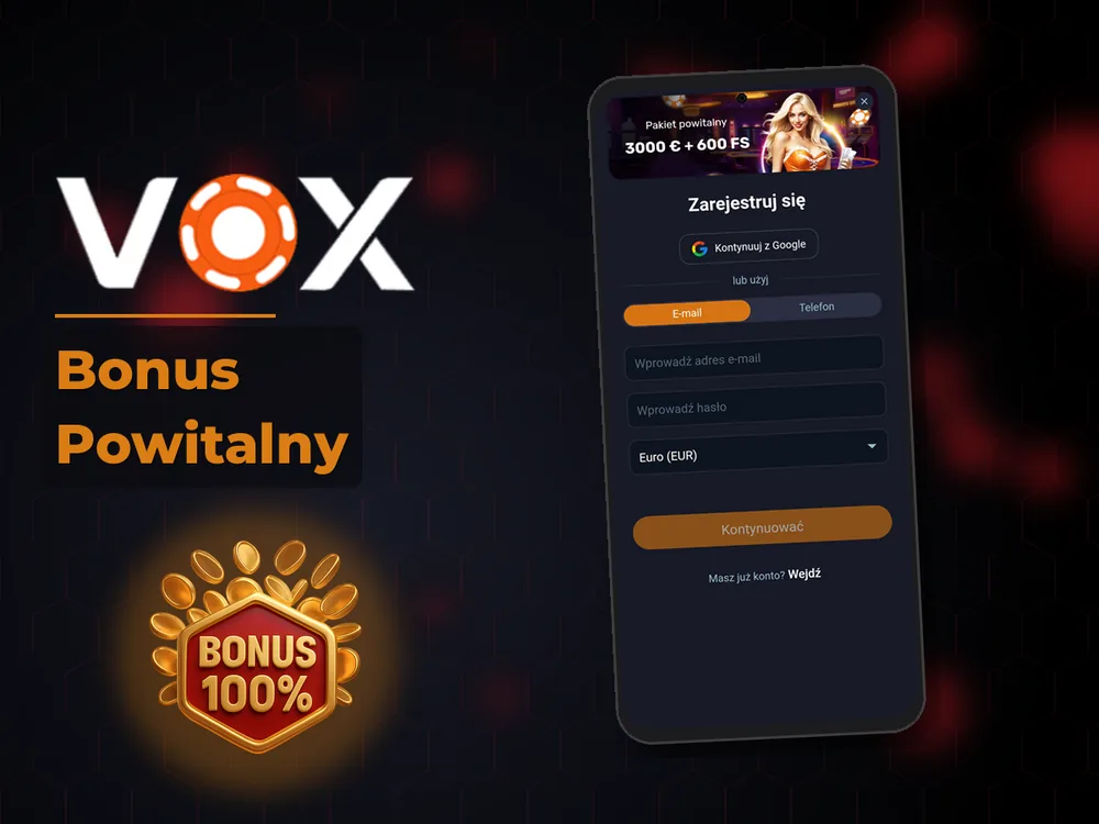 vox casino - Bonus Powitalny