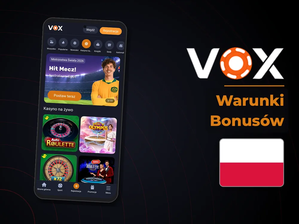 vox casino - Warunki Bonusów