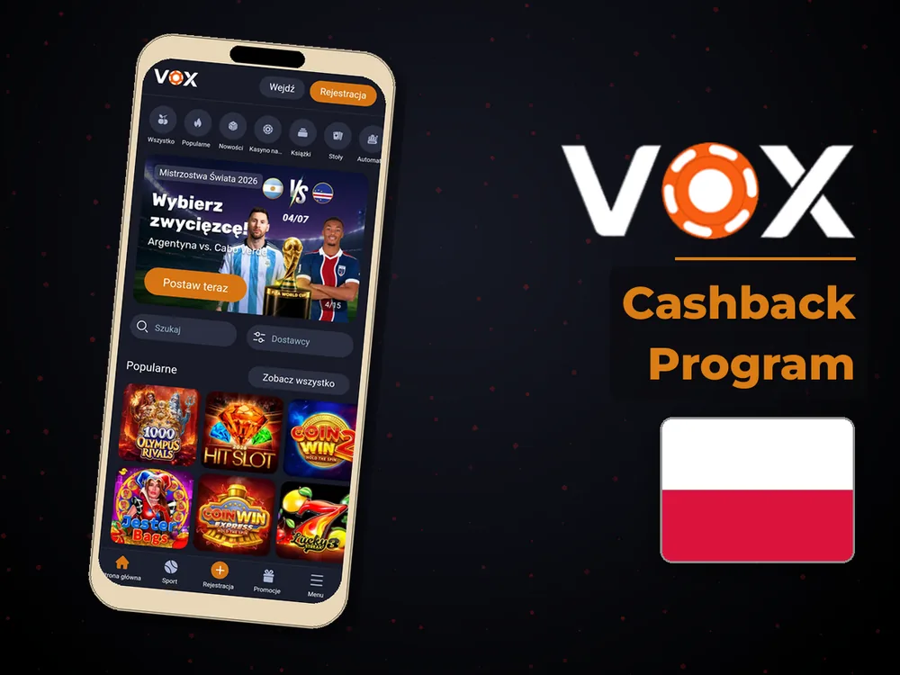 vox casino - Cashback Program