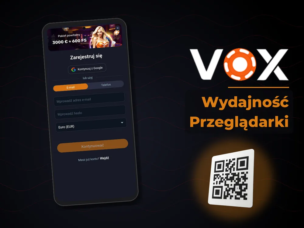 vox casino - Wydajność Przeglądarki