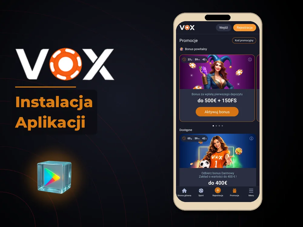 vox casino - Instalacja Aplikacji