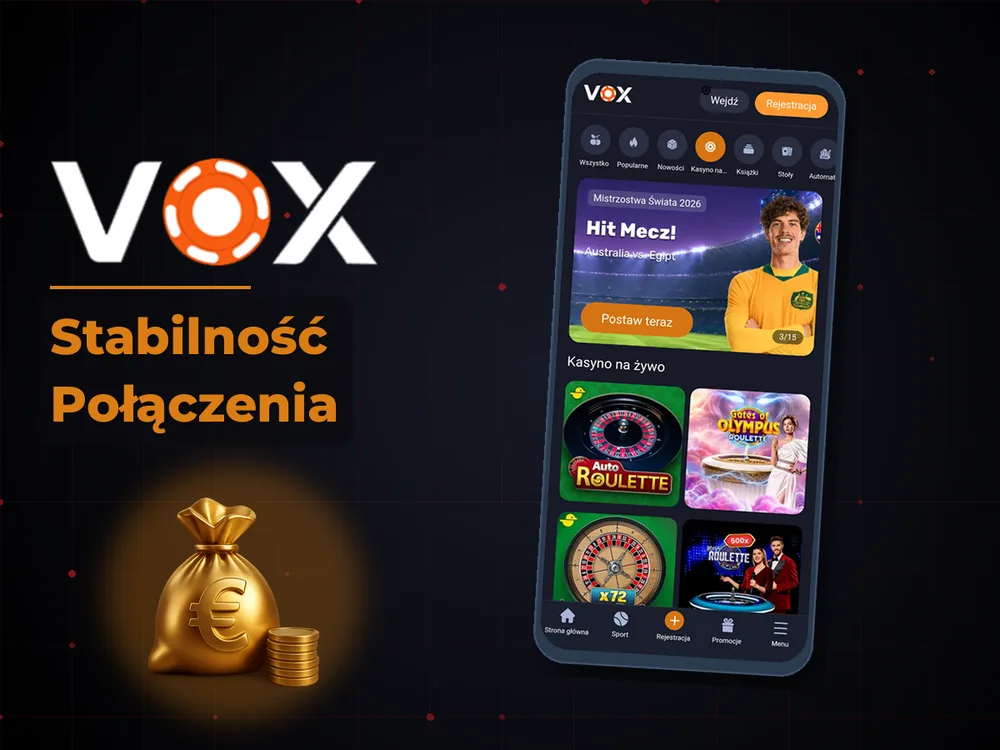 vox casino - Stabilność Połączenia