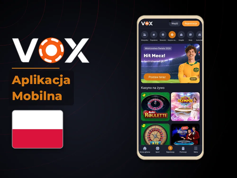 vox casino - Aplikacja Mobilna