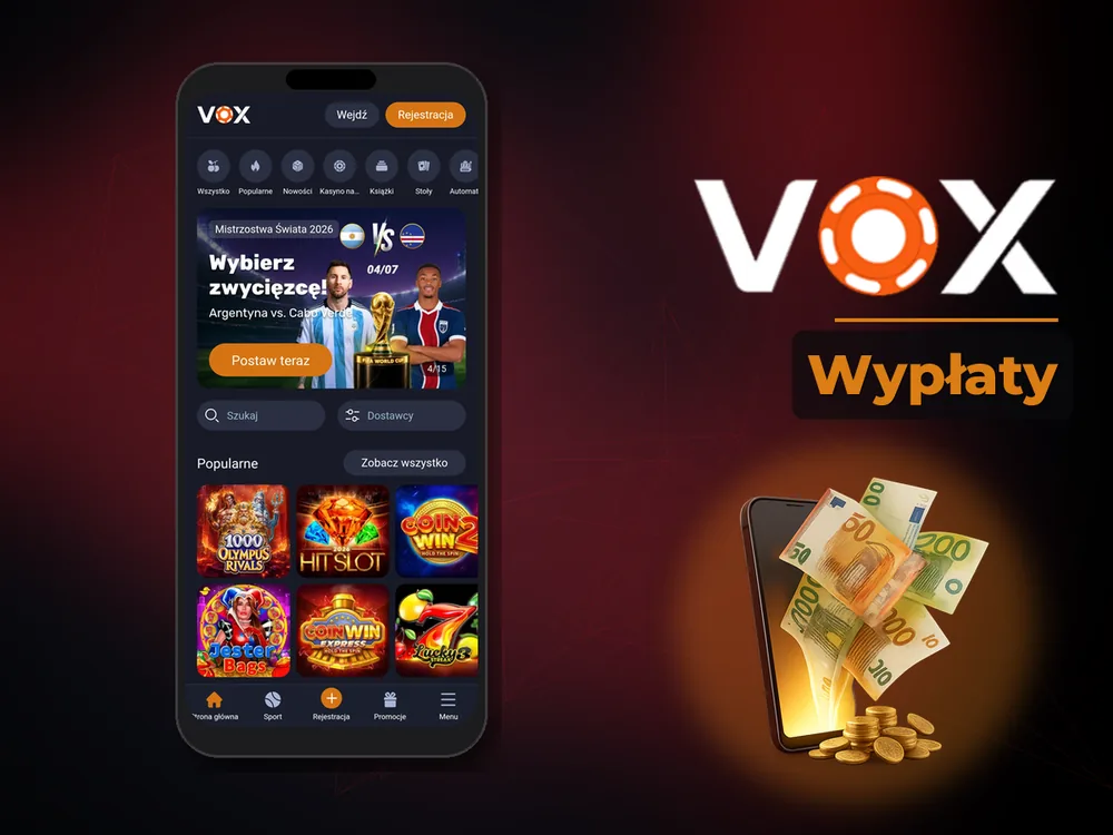 vox casino - Wypłaty