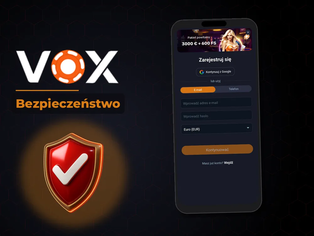 vox casino - Bezpieczeństwo