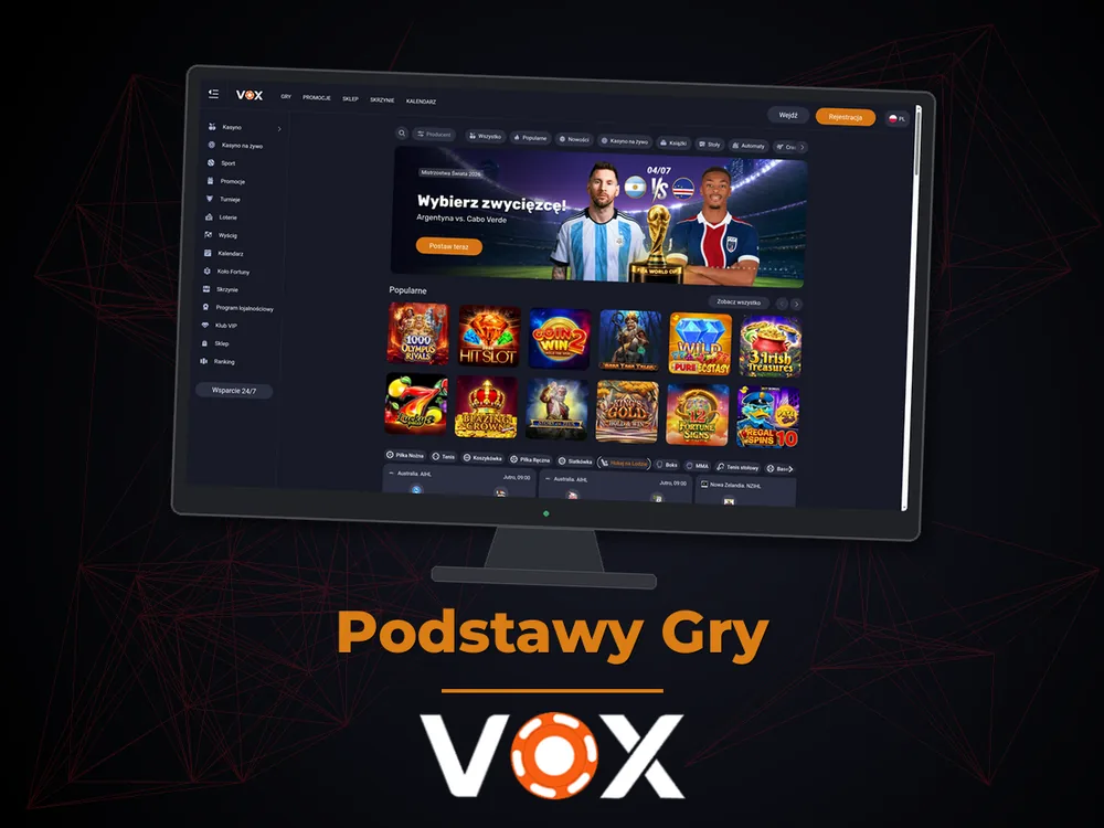 vox casino - Podstawy Gry