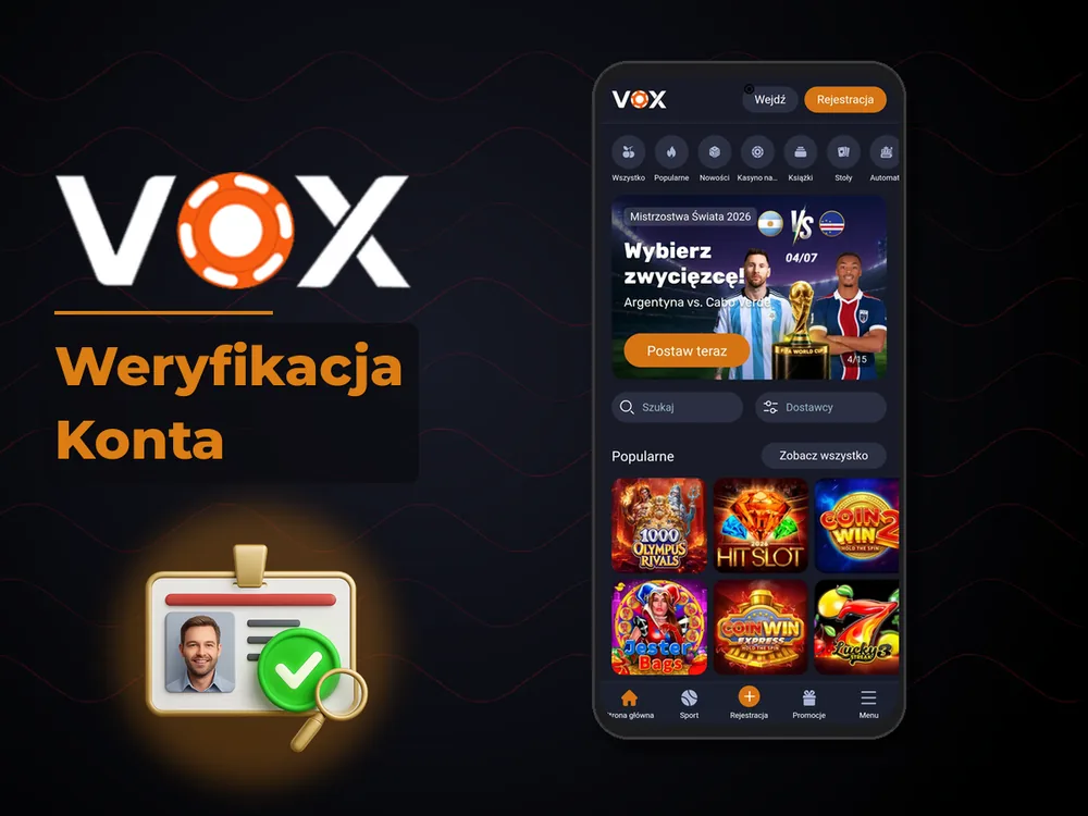 vox casino - Weryfikacja Konta