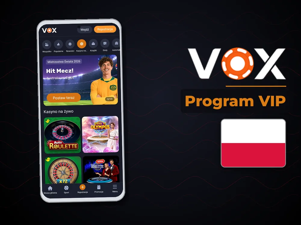 vox casino - Program VIP