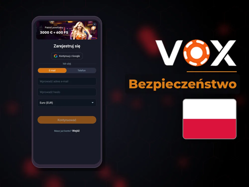 vox casino - Bezpieczeństwo