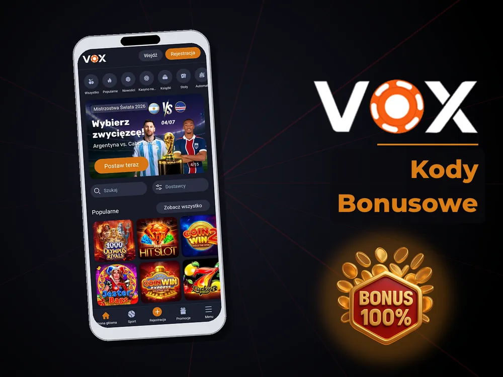 vox casino - Kody Bonusowe