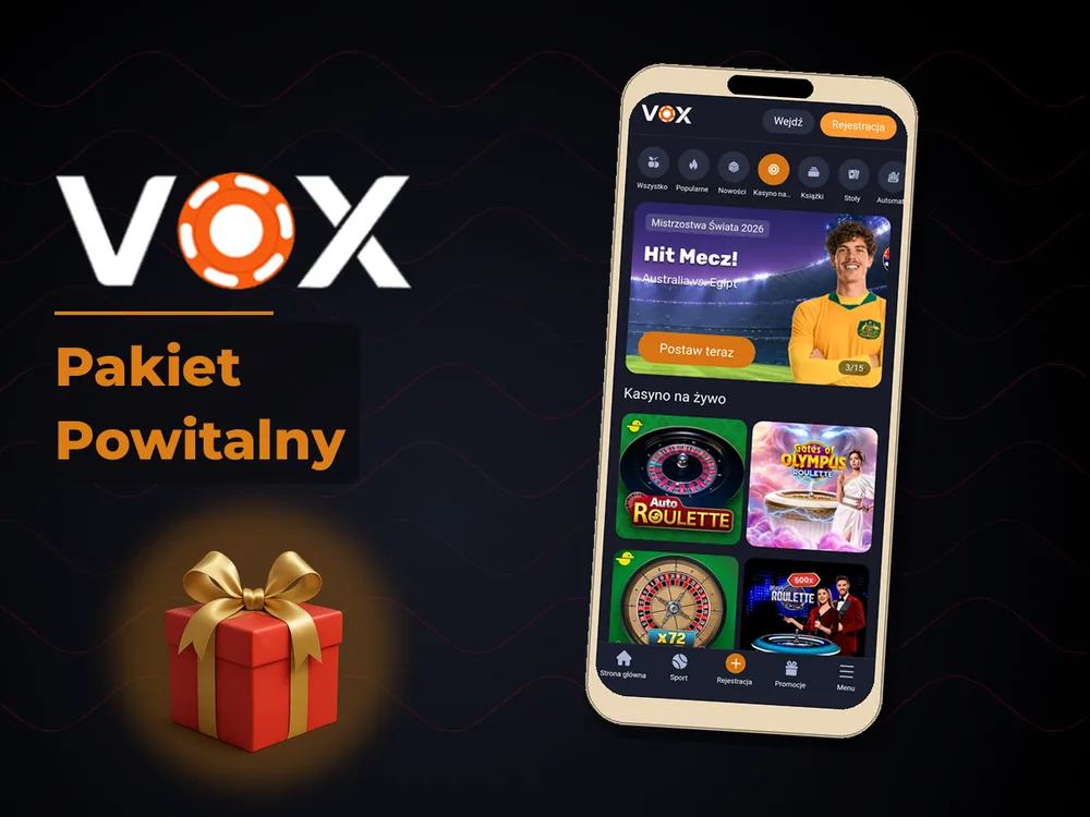 vox casino - Pakiet Powitalny